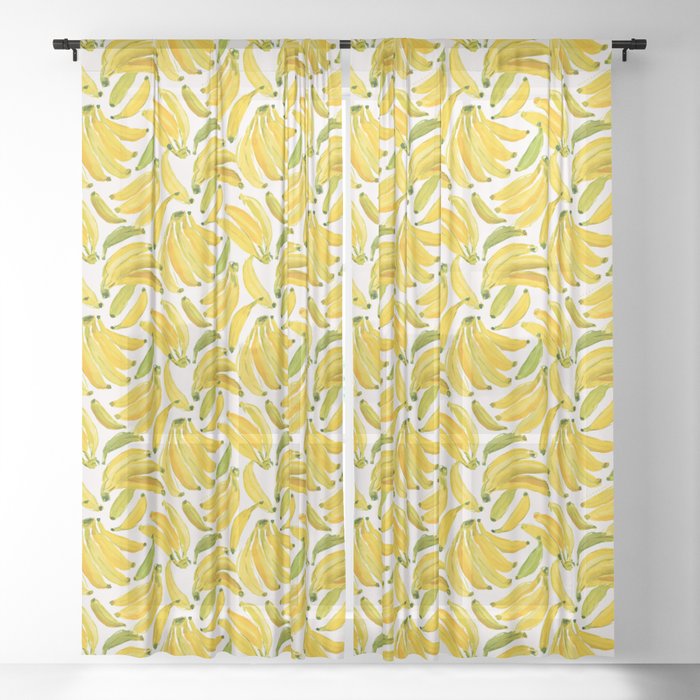 BANANA BUNCH Sheer Curtain