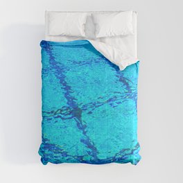 bath blue impressionism texture Comforter