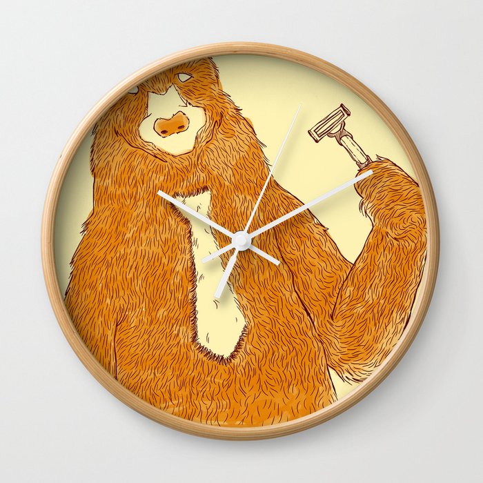 Office Bear Wall Clock
