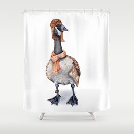 Aviator Canada Goose Shower Curtain
