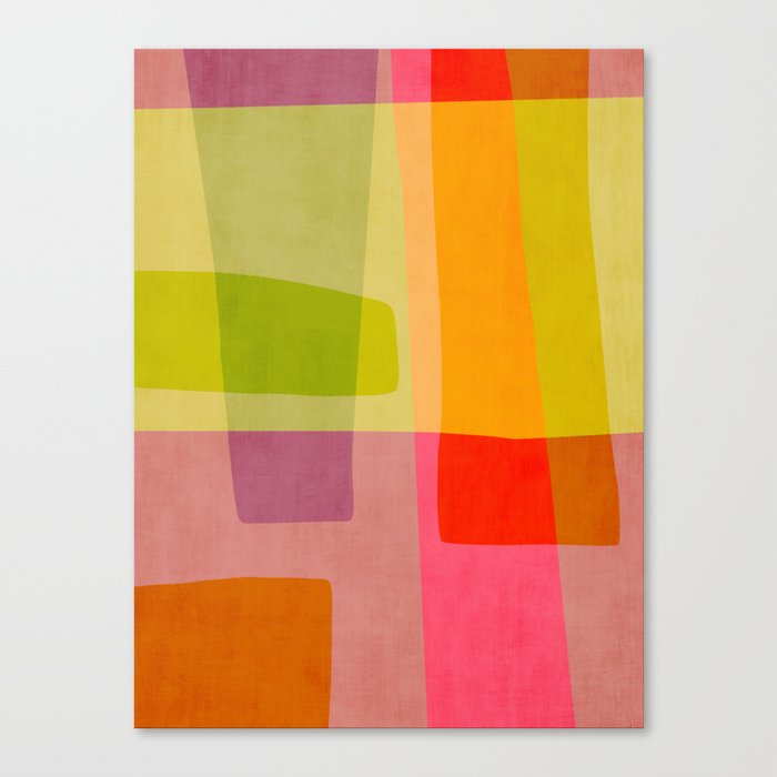 Mid-Century Modern Abstract Shapes II Canvas Print