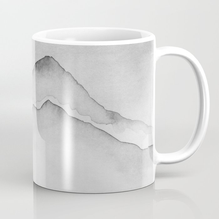 Mountainscape in Black And White Coffee Mug