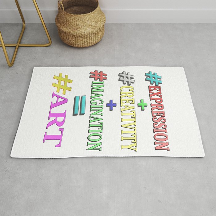 "ART EQUATION" Cute Expression Design. Buy Now Rug