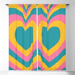 y2k heart layers 5 Blackout Curtain