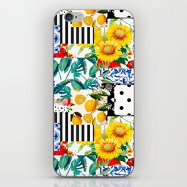 Italian,Sicilian art,patchwork,summer Flowers iPhone Skin