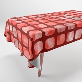 RED Wallpaper Squares. Tablecloth