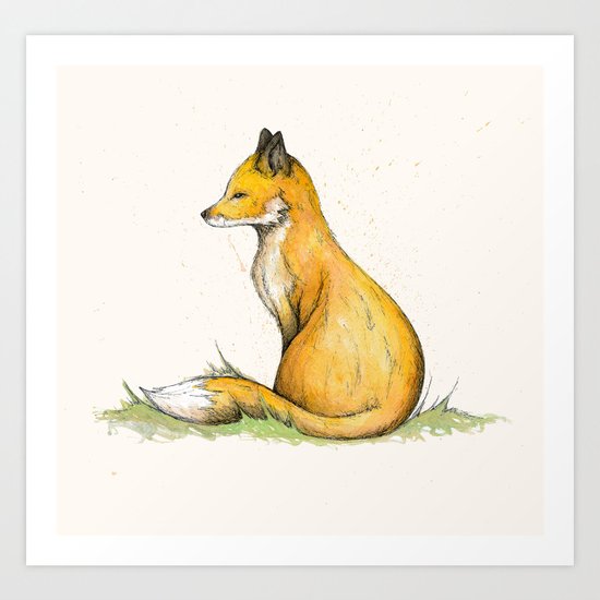 MR Fox Art Print