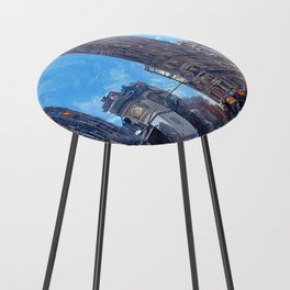 New York and the Flatiron Building Counter Stool