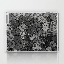 Heavy iron / 3D render of hundreds of heavy weight plates Laptop Skin