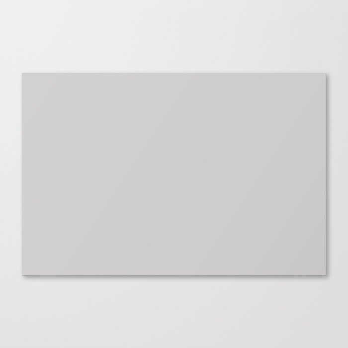 Light Icy Gray Grey Solid Color Pairs PPG Steely Gaze PPG0996-2 Canvas Print
