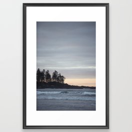 Sunrises on the coast Framed Art Print