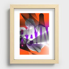Graphic interpretation of a music by Prince Recessed Framed Print