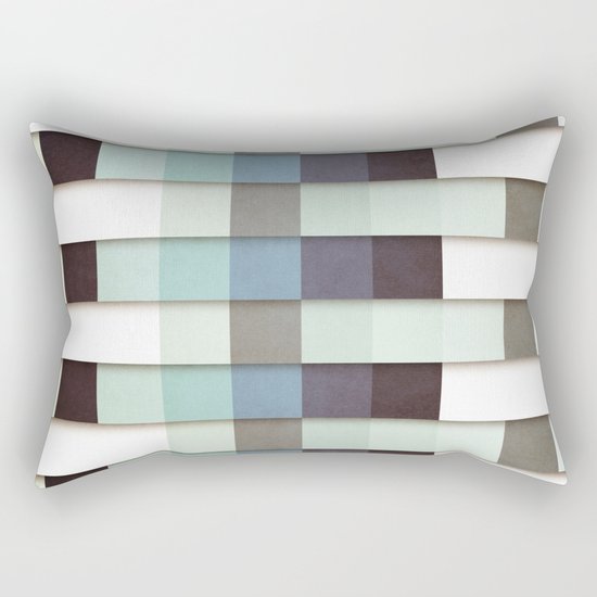 Geometric Grunge Graphic Rectangular Pillow