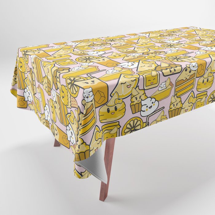 Kawaii Lemon Tablecloth