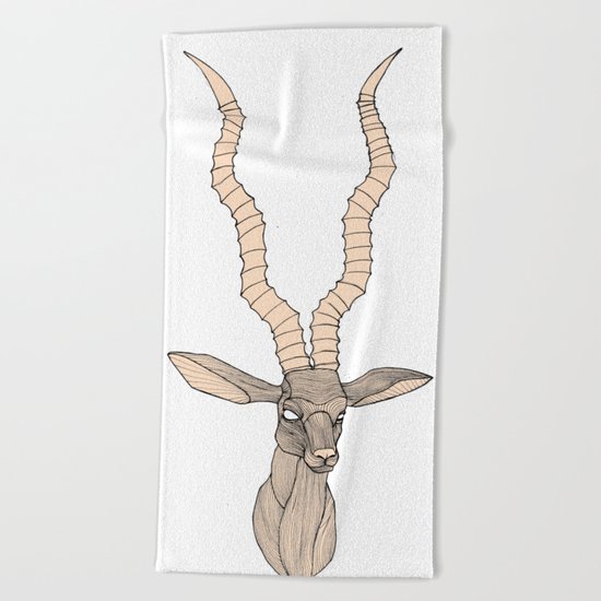 Antelope Trophy Beach Towel