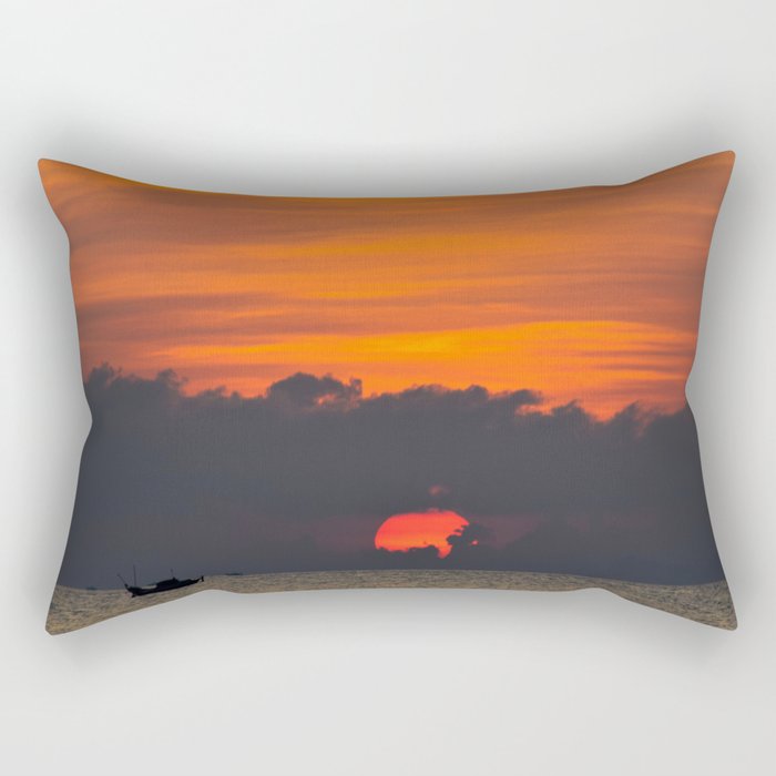 Vietnamese Sunset Rectangular Pillow