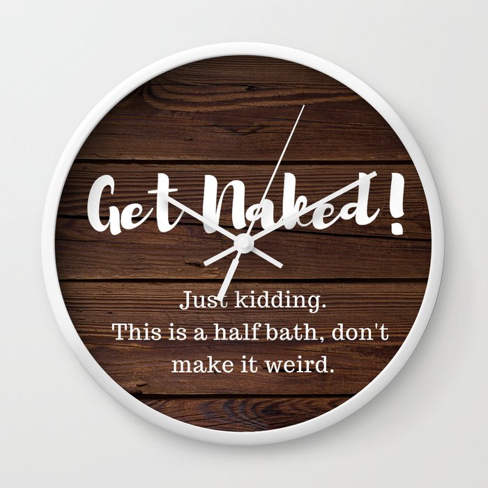 Bathroom Decor Wood Sign Wall Clock By Awesomefamilyadventure Society6 - Bathroom Wall Clock Bathroom Decor Wood Sign Wall Clock By Awesomefamilyadventure Society6 - Bathroom Wall Clock