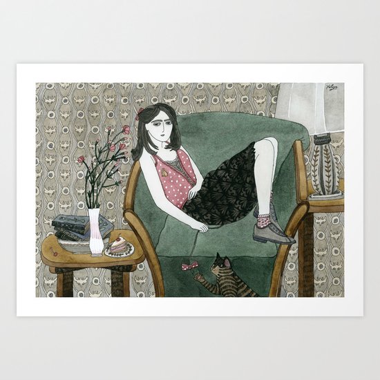 Cozy Chair Art Print