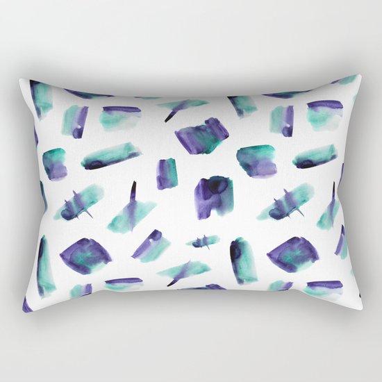 Zero gravity || abstract watercolor Rectangular Pillow