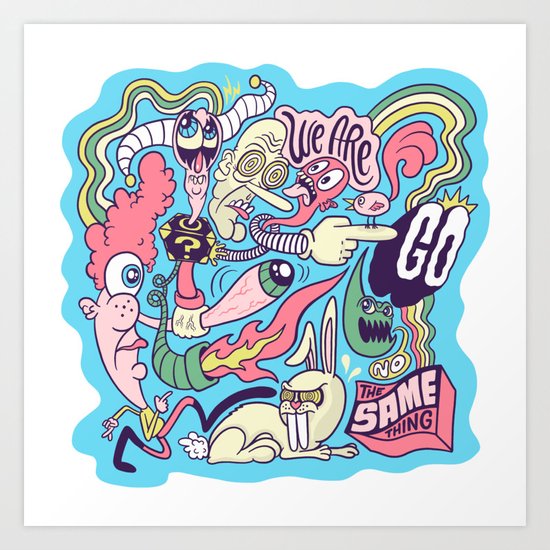 Doodle #2389 Art Print