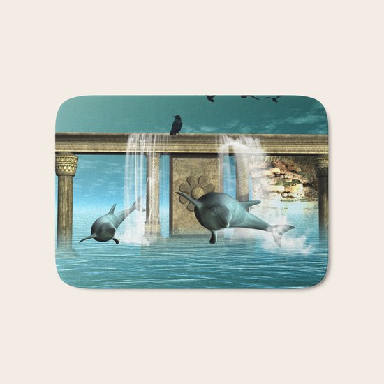 Dolphins Bath Mat