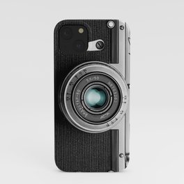 Retro camera for photography lovers | blue lens iPhone Case