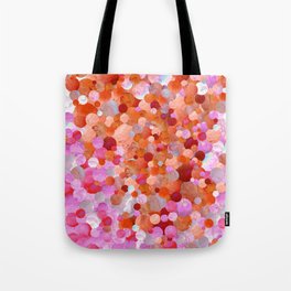 Pink and Red Abstract Mosaic Art - Sweetheart Tote Bag