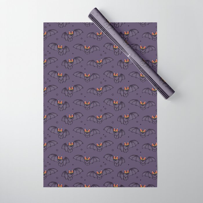 Candy Corn Bats Wrapping Paper