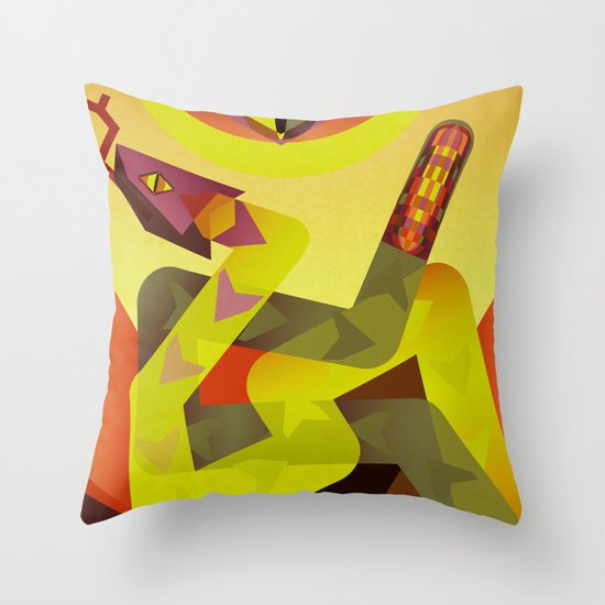 Rattlesnakes Throw Pillow