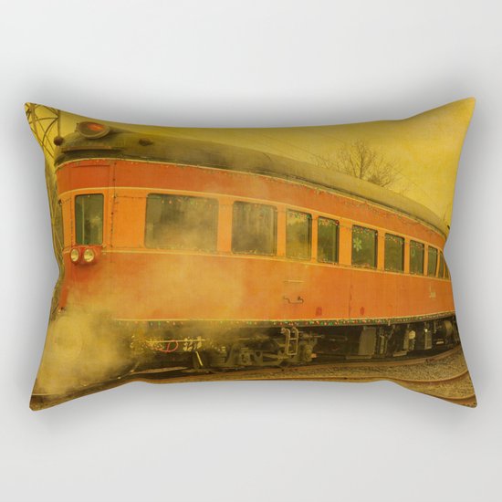 CHRISTMAS STEAM TRAIN Rectangular Pillow
