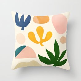 Abstraction_Floral_001 Throw Pillow