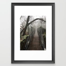 Bridge to abyss Framed Art Print