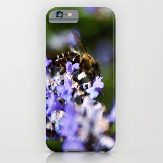 Bee on lavander iPhone & iPod Case
