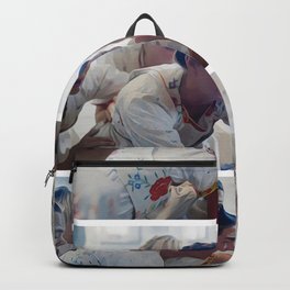 anemone bouquet aster backpack