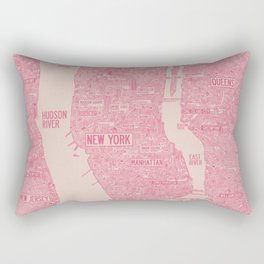 New York map Rectangular Pillow