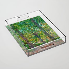 Trees, 1887 by Vincent van Gogh Acrylic Tray