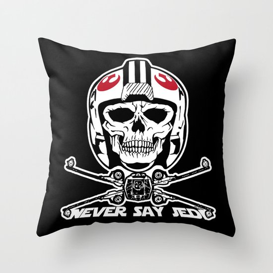 Doomies Never Say Jedi Throw Pillow