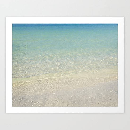 ocean shore Art Print