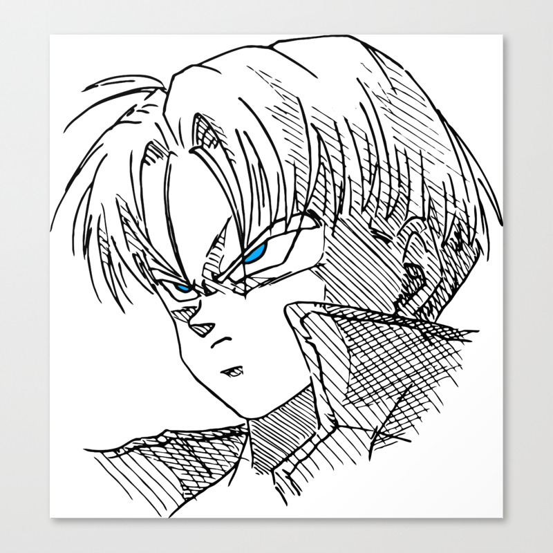 Future Trunks Dbz Drawing Canvas Print By Theasura | Society6