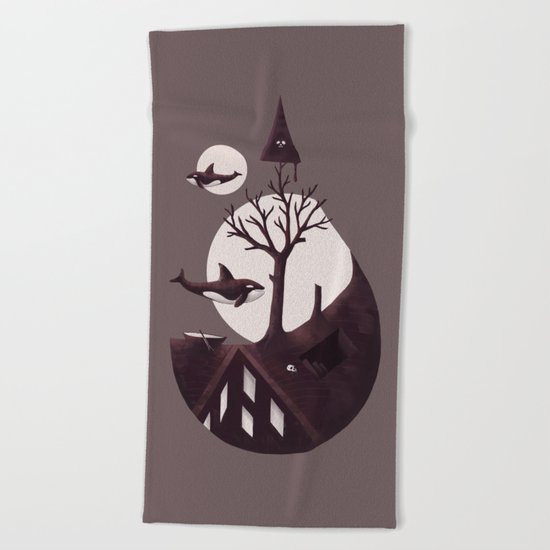 Darkly Dreaming Beach Towel