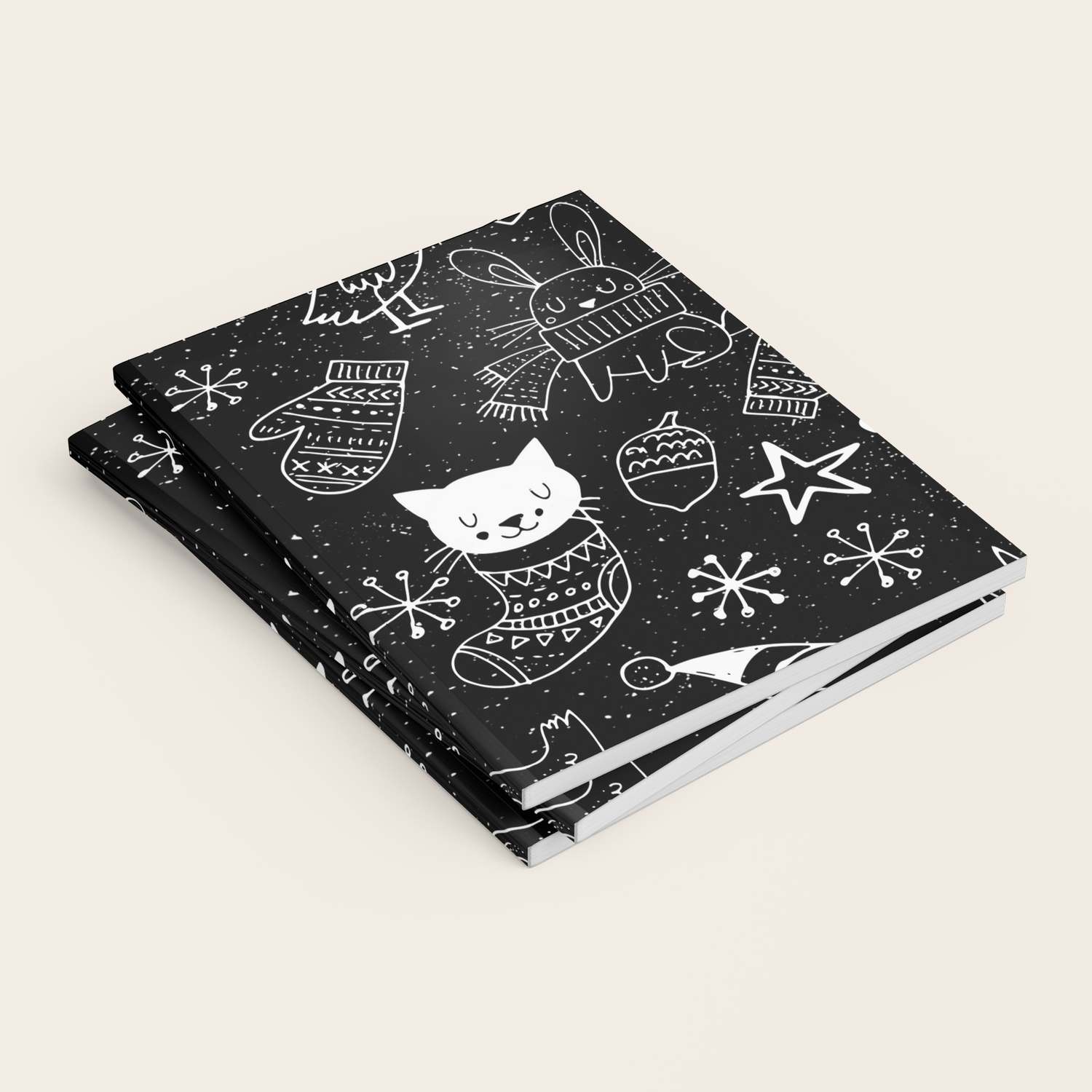 Merry Christmas Simple X Mas Fun Doodle Mix And Match With Simplicity Of Life Notebook By Simplicity Of Live Society6