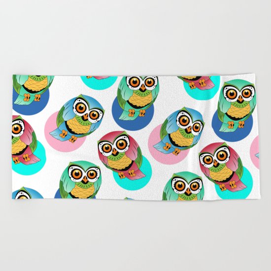 cute birds 2 Beach Towel