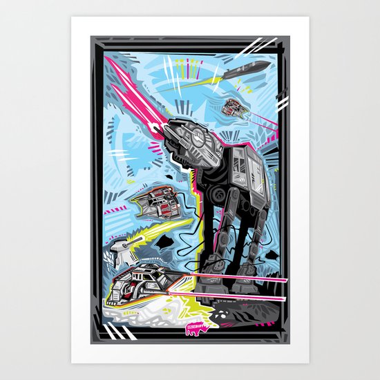 Battle of Hoth Art Print