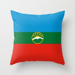 Flag of Karachay-Cherkessia Throw Pillow