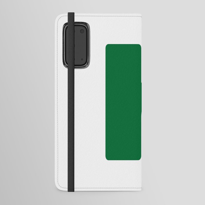 h (Olive & White Letter) Android Wallet Case