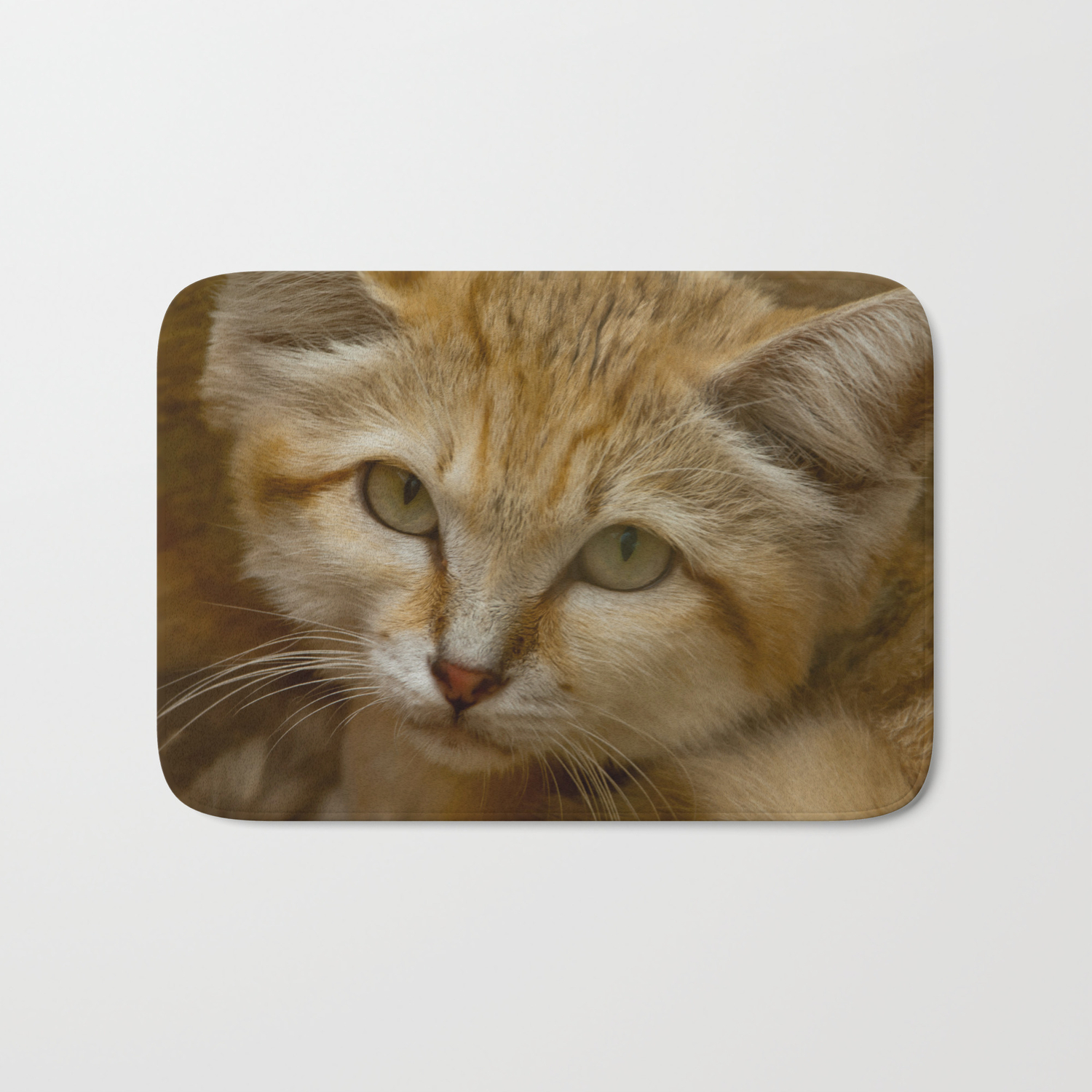 Sand Cat Bath Mat By Catspaws Society6