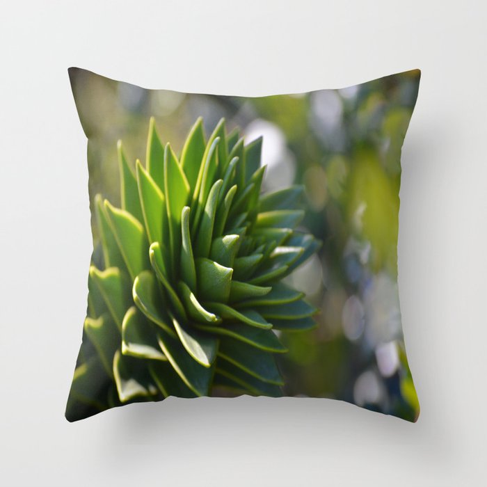 Sparkles in Green Throw Pillow