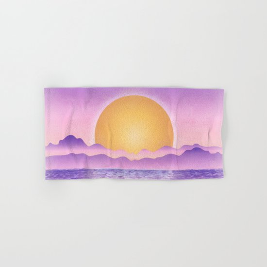 Sunset - purple variation Hand & Bath Towel