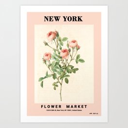 NEW YORK FLOWER MARKET 2021 Art Print