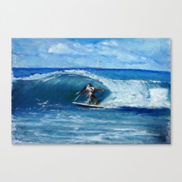 Surfing  Canvas Print